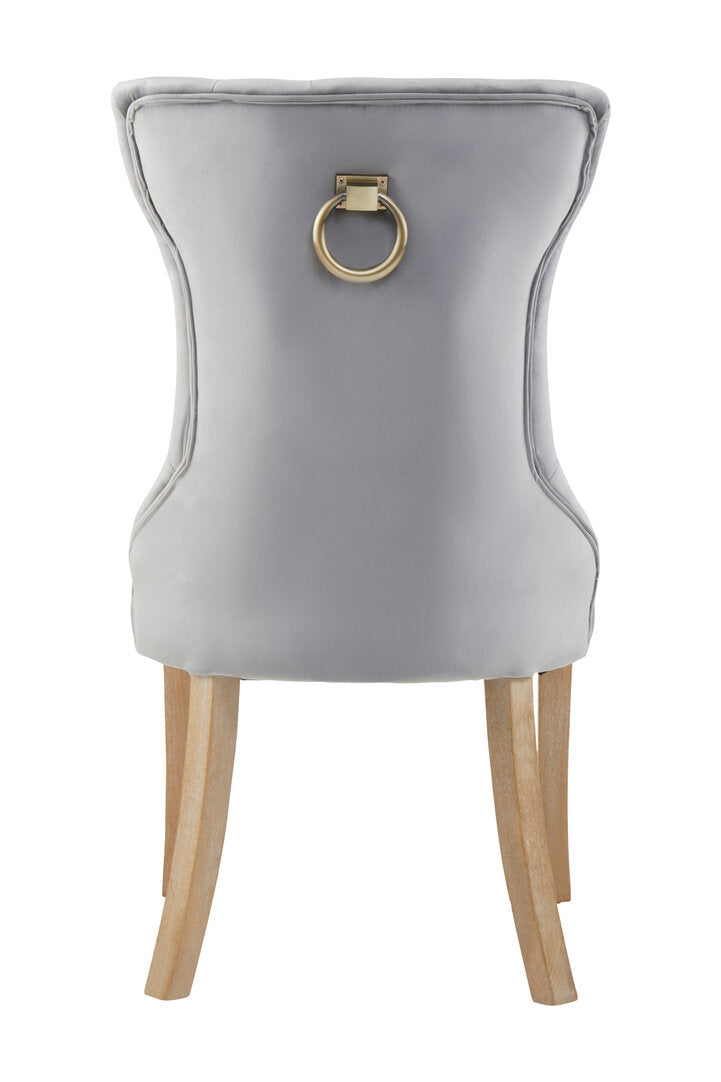 Vienna Townhouse Grey Buttoned Dining Chair