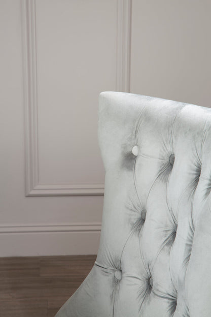 Vienna Townhouse Grey Buttoned Dining Chair