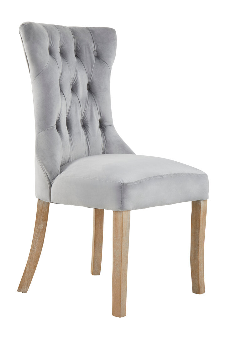 Vienna Townhouse Grey Buttoned Dining Chair