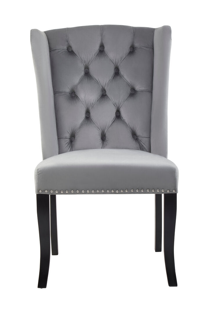 Vienna Townhouse Grey Velvet Dining Chair
