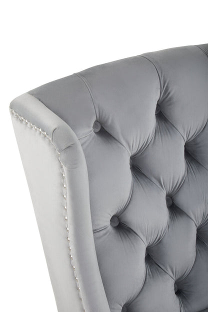Vienna Townhouse Grey Velvet Dining Chair