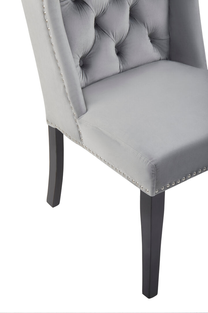 Vienna Townhouse Grey Velvet Dining Chair