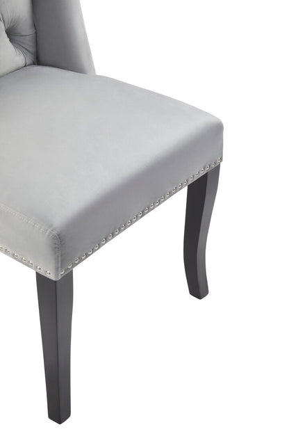 Vienna Townhouse Grey Velvet Dining Chair