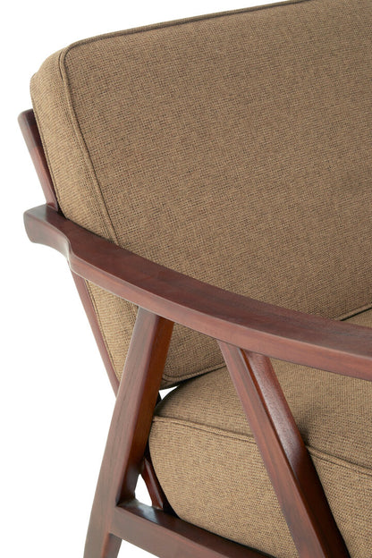 Seville Teak Wood Frame Armchair with Cushions