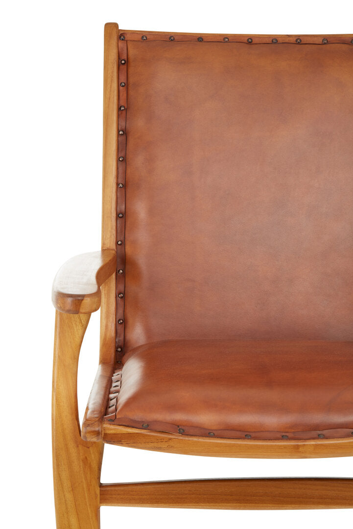 Seville Brown Leather Chair