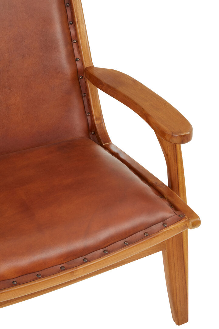 Seville Brown Leather Chair