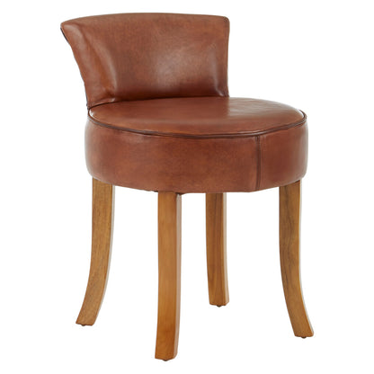 Seville Small Brown Leather Chair