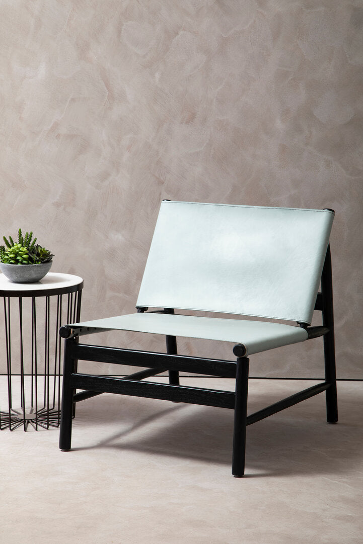 Seville Grey Plain Cow Leather Chair