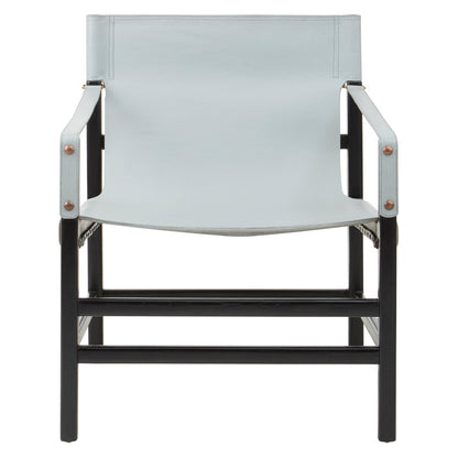 Seville Plain Grey Leather Chair