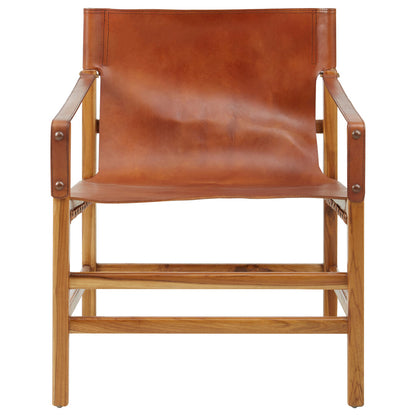 Seville Brown Cow Leather Chair