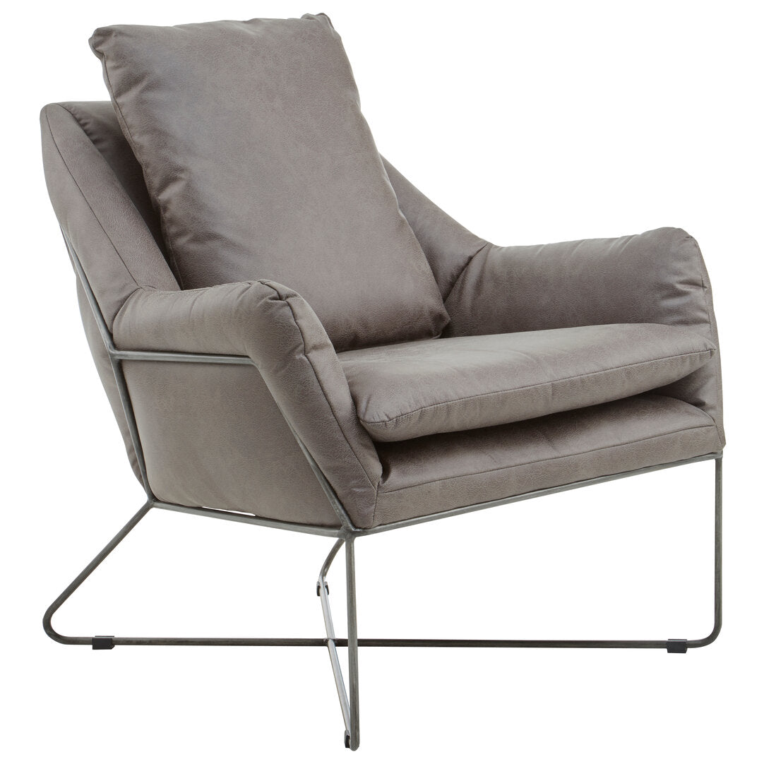 Granada Grey faux leather Chair