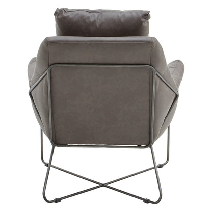 Granada Grey faux leather Chair