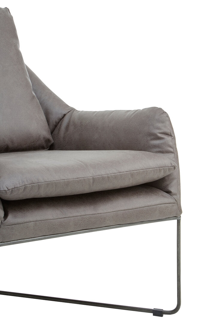 Granada Grey faux leather Chair