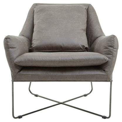 Granada Grey faux leather Chair