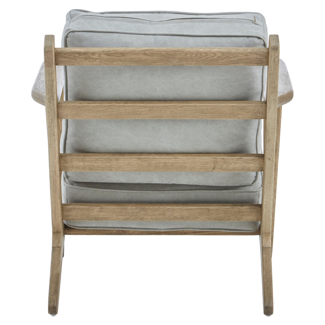 Laguna Grey Linen Oak Frame Armchair
