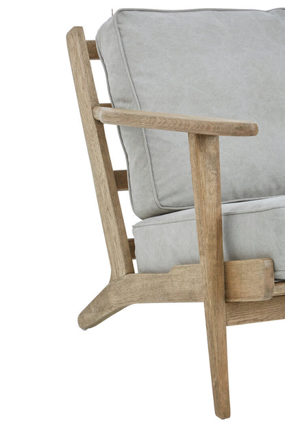 Laguna Grey Linen Oak Frame Armchair