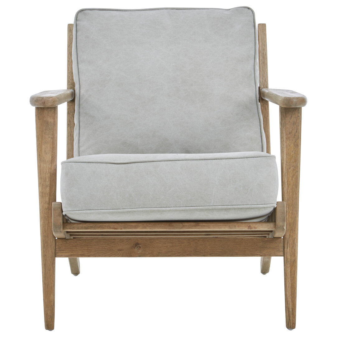 Laguna Grey Linen Oak Frame Armchair
