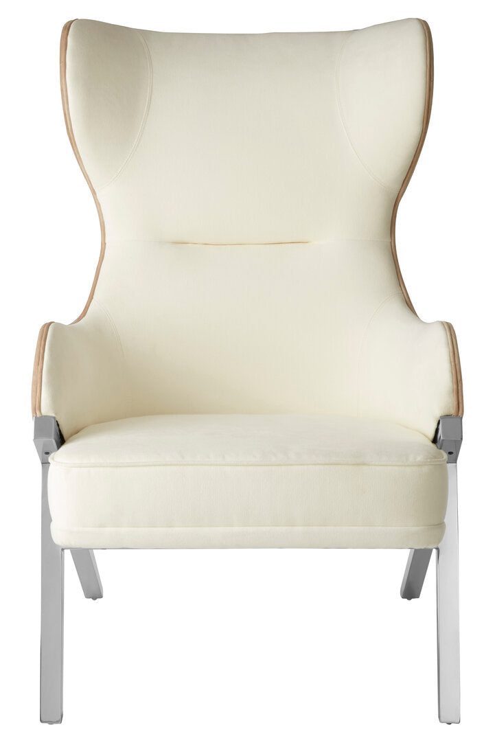 Richmond White Fabric Chair