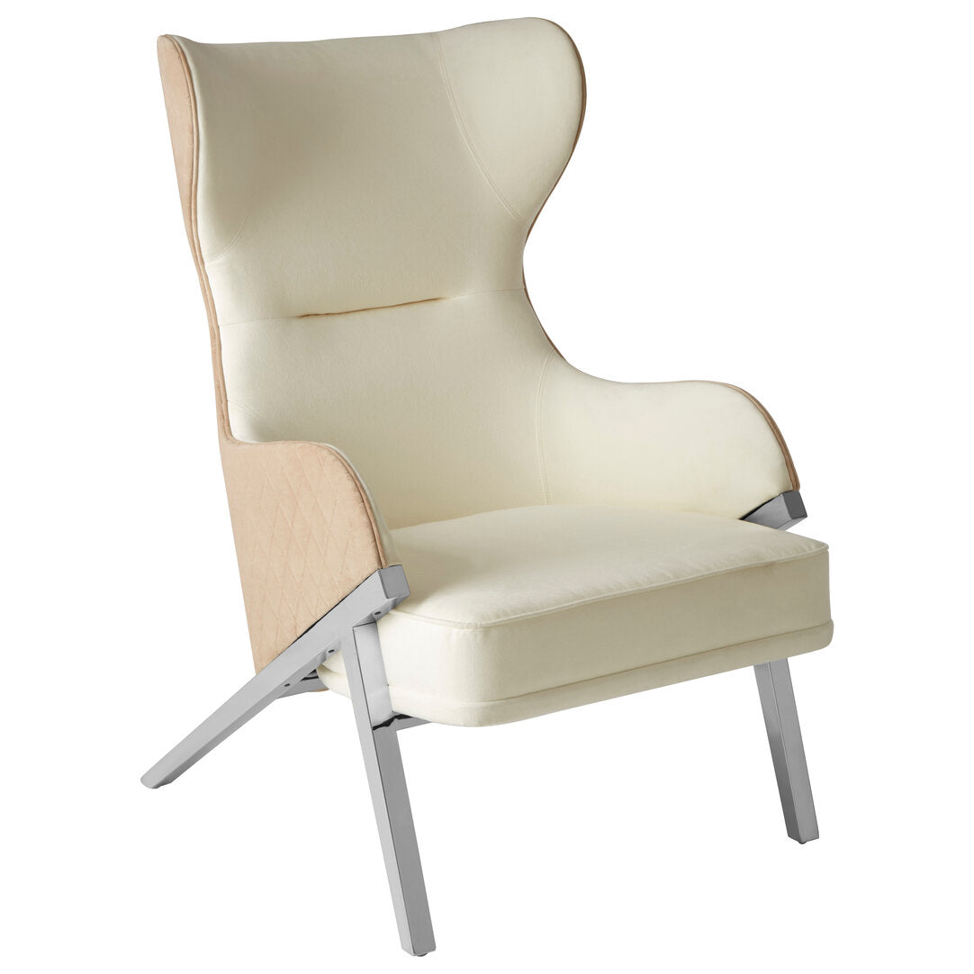Richmond White Fabric Chair