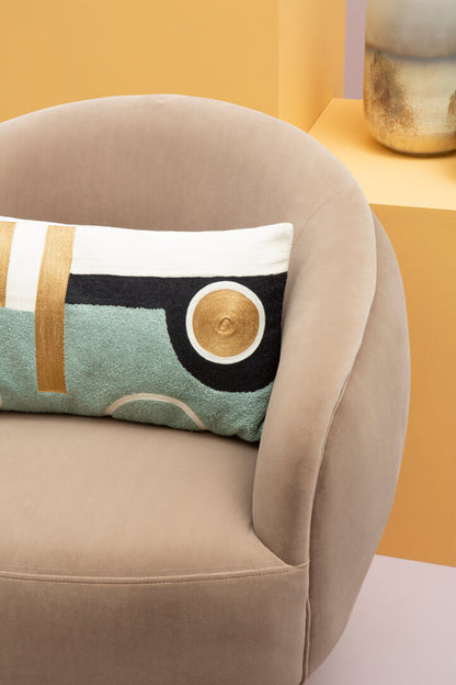 Penzance Mink Velvet Armchair