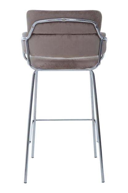 Devon Mink Velvet Bar Chair
