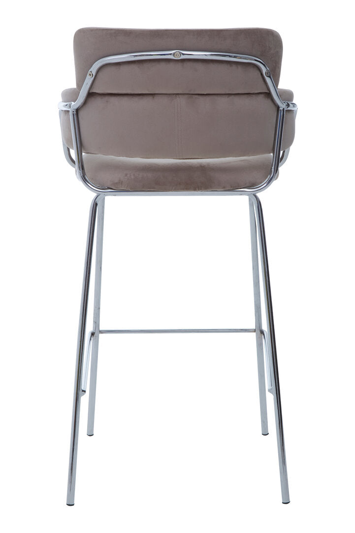 Devon Mink Velvet Bar Chair
