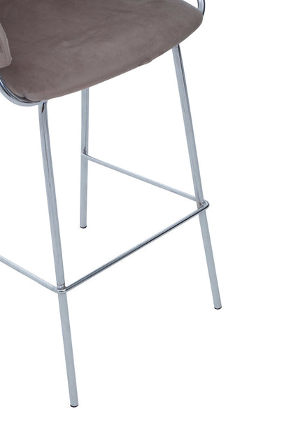 Devon Mink Velvet Bar Chair