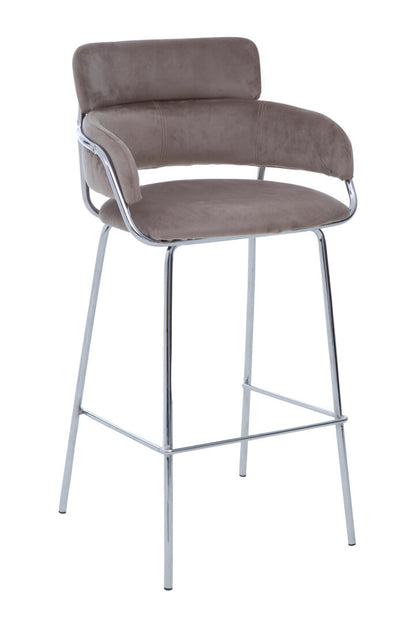 Devon Mink Velvet Bar Chair