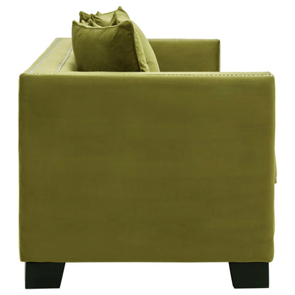 Kensington 3 Seat Moss Velvet Sofa