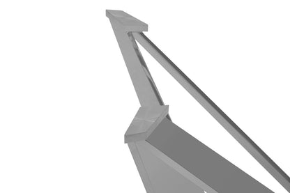 Belgravia Tempered Glass Dining Table with Chrome Legs