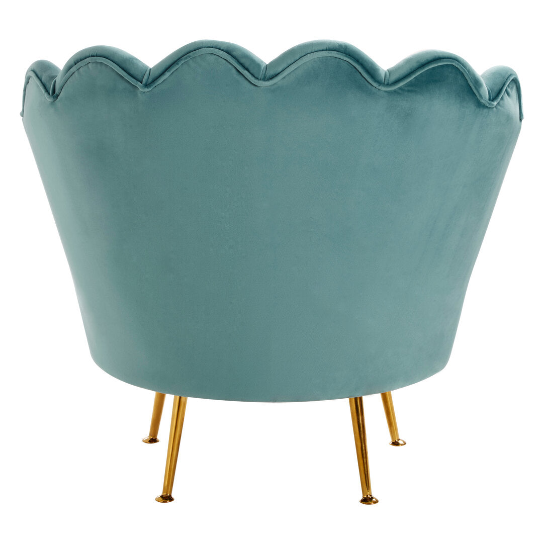 Whitby Blue Scalloped Chair