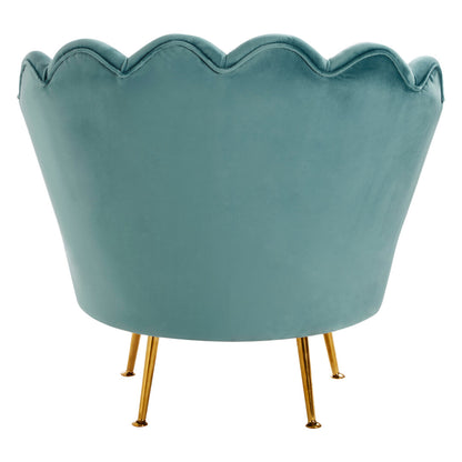 Whitby Blue Scalloped Chair