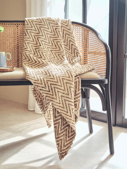 Stirling Natural Cane Bench with Black Beech Wood Frame