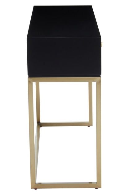 Cambridge Black and White Console Table with Drawers