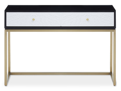 Cambridge Black and White Console Table with Drawers