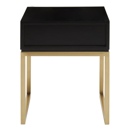 Cambridge Black and White One Drawer Side Table