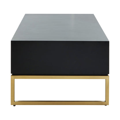 Cambridge Black and White Four Drawer Coffee Table