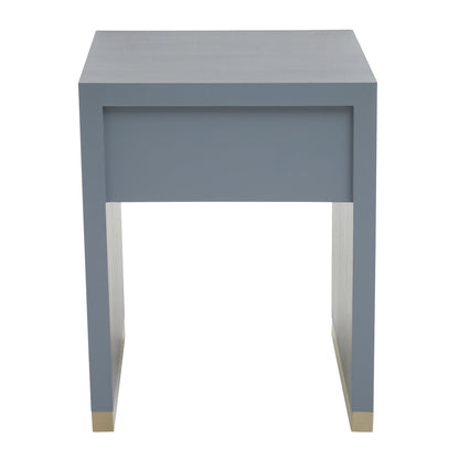 Oxford One Drawer Grey Shagreen Effect Side Table