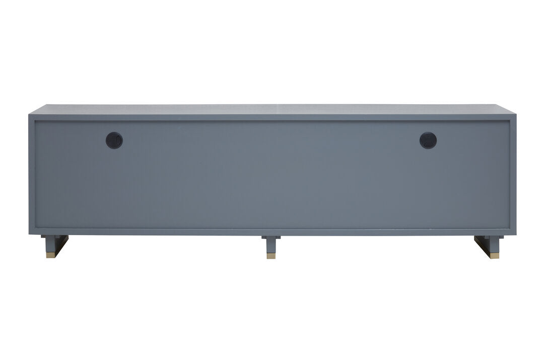 Oxford Grey Shagreen Effect Media Unit