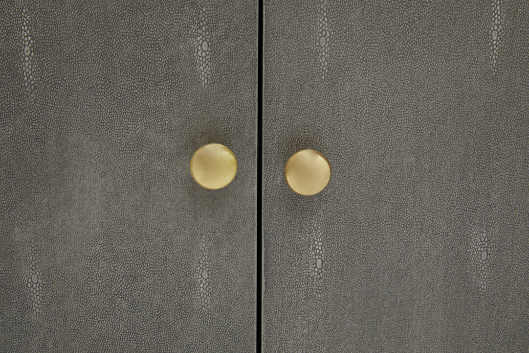 Oxford Grey Shagreen Effect Media Unit