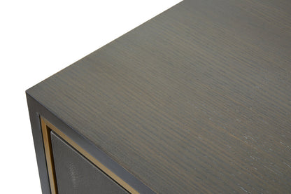Oxford Grey Shagreen Effect Media Unit