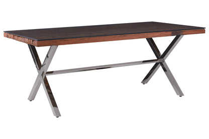 Madison Natural Dining Table With Cross Base