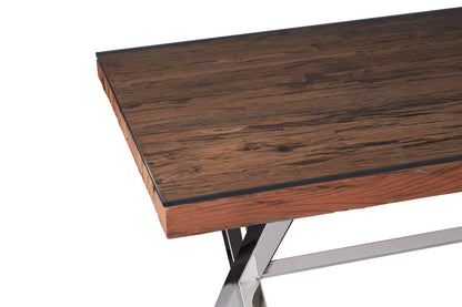 Madison Natural Dining Table With Cross Base