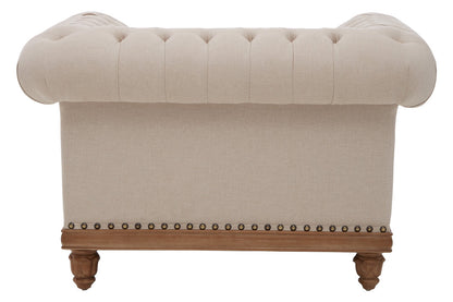 Savannah Chesterfield Cream Armchair