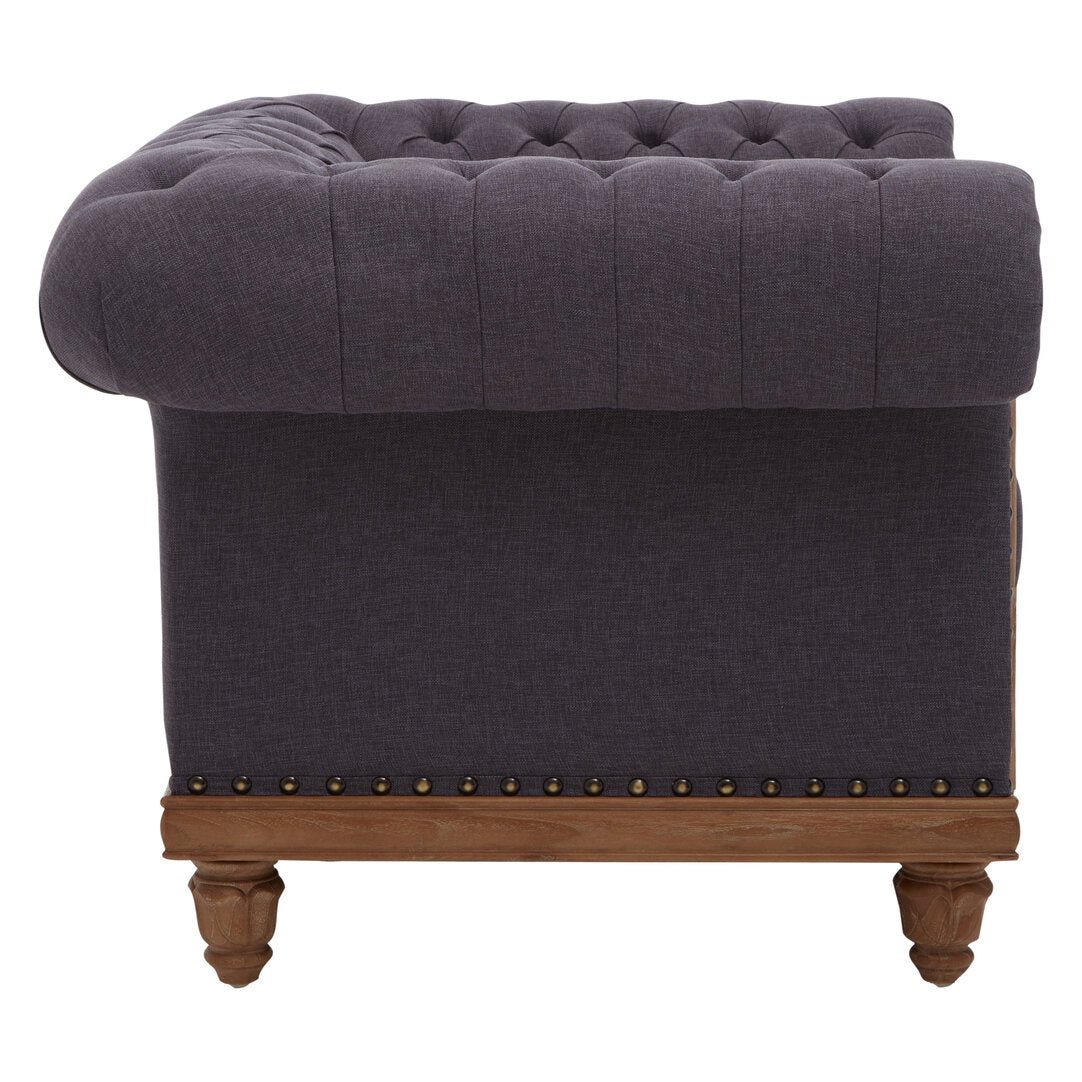 Savannah Chesterfield Graphite Grey Chair