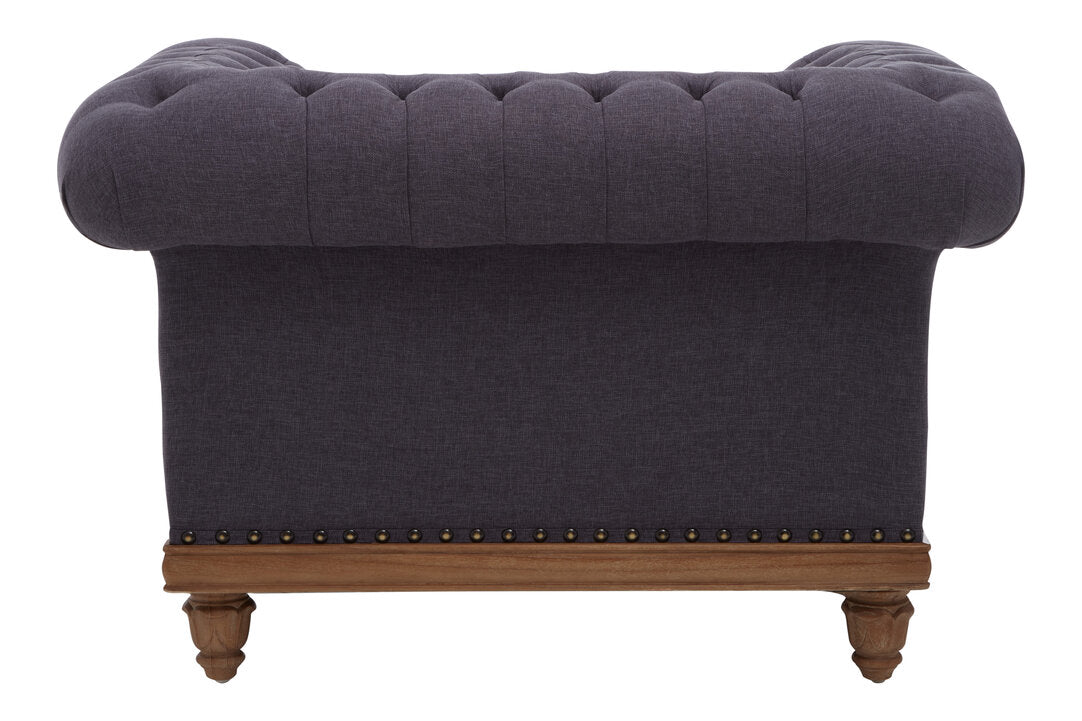 Savannah Chesterfield Graphite Grey Chair