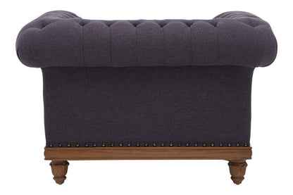 Savannah Chesterfield Graphite Grey Chair