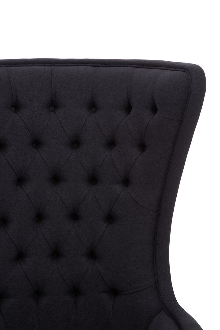 Brooklyn Black Tufted Highback Chair