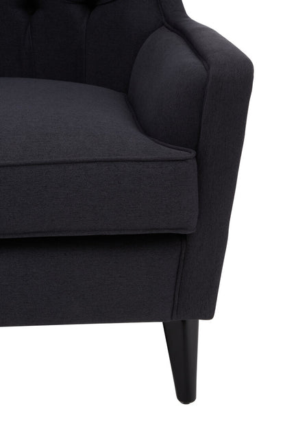 Brooklyn Black Tufted Highback Chair