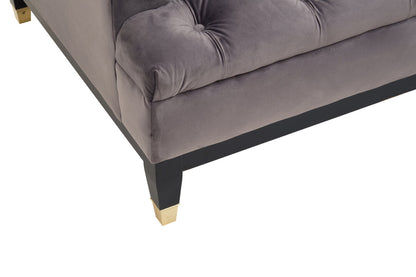 Soho 3 Seat Viola Pirate Grey Fabric Sofa